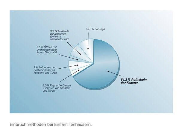 Grafik zu Angriffspunkten von Einbrechern